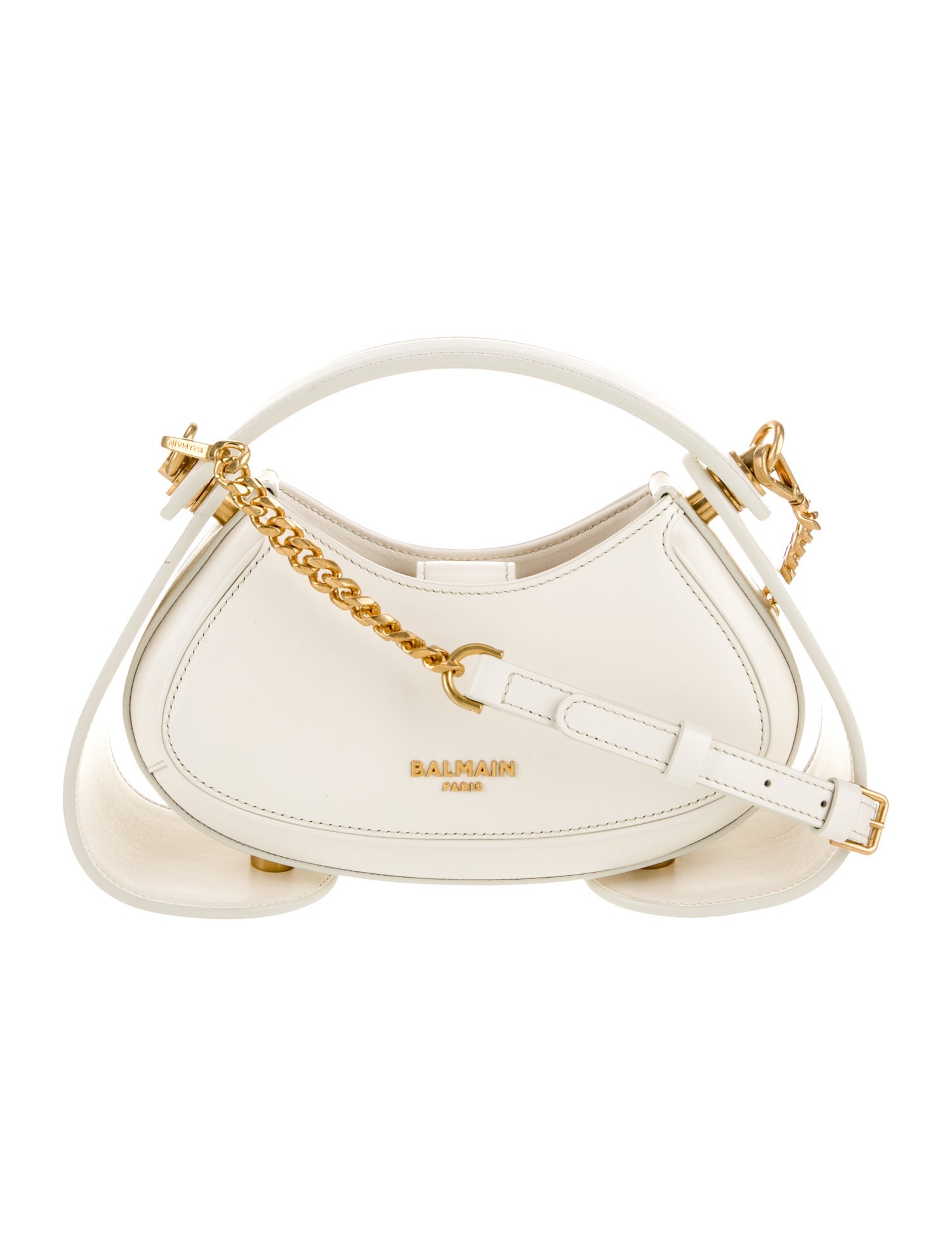 Balmain Leather Top Handle Bag w/ Tags