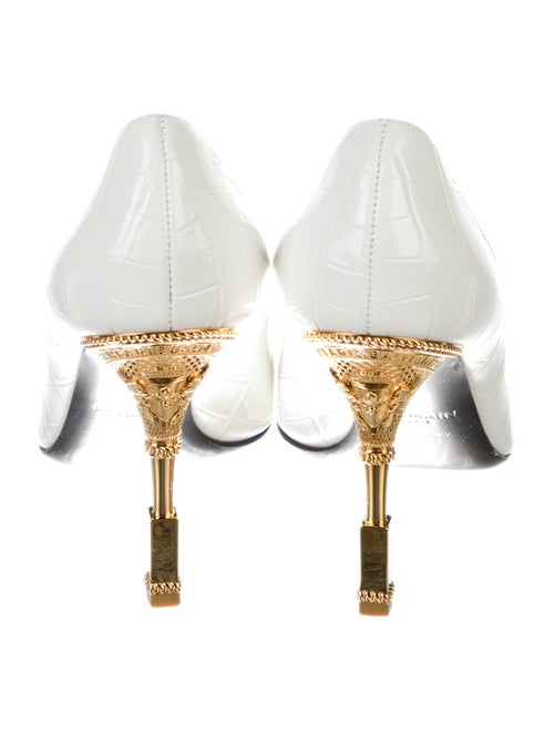 Balmain Embossed Leather Pumps