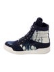 Balmain Canvas Printed Hiking Boots