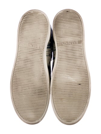 Balmain Canvas Printed Hiking Boots