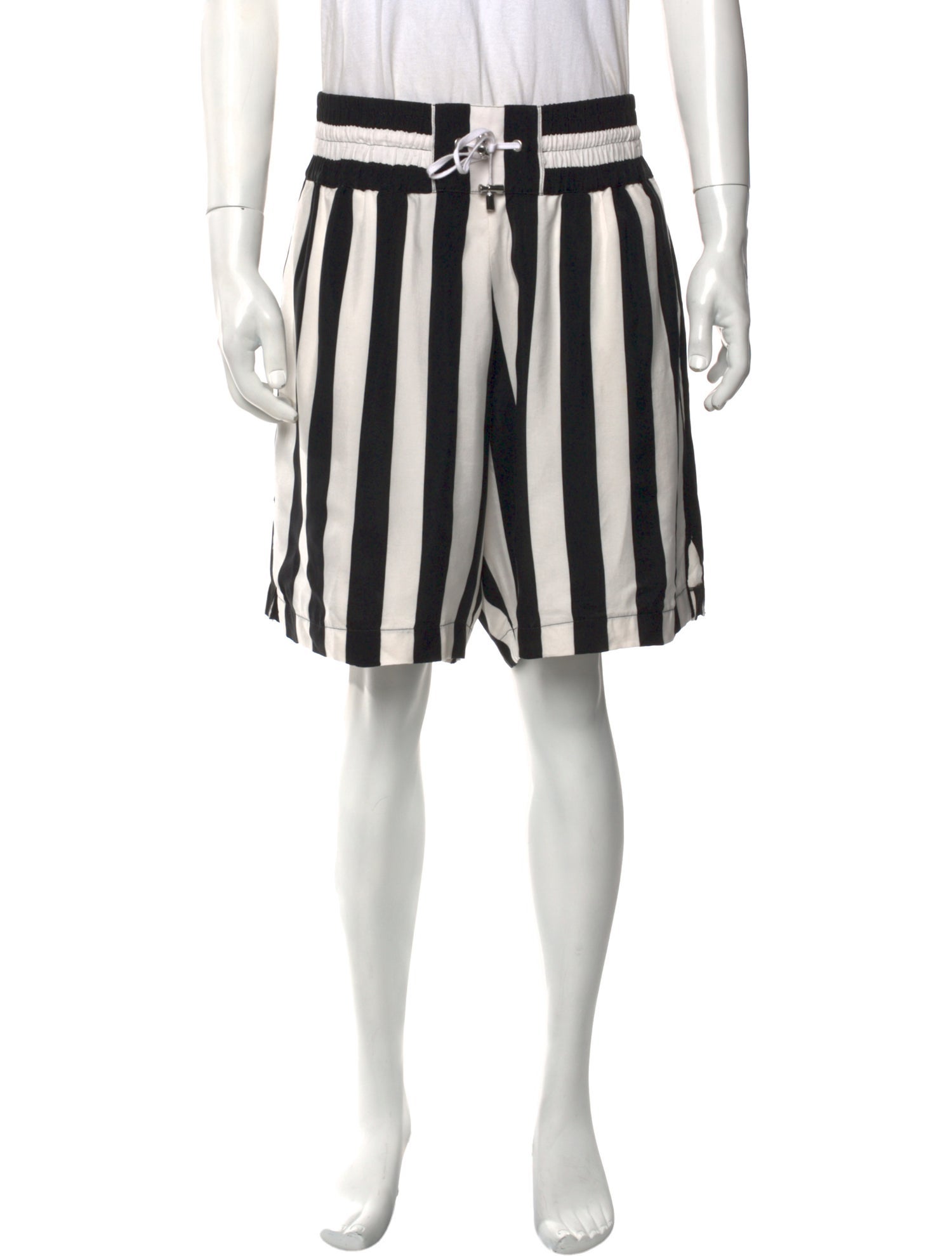 Balmain Striped Jogger Shorts