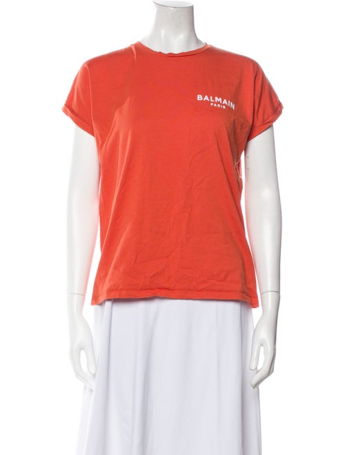 Balmain Graphic Print Crew Neck T-Shirt