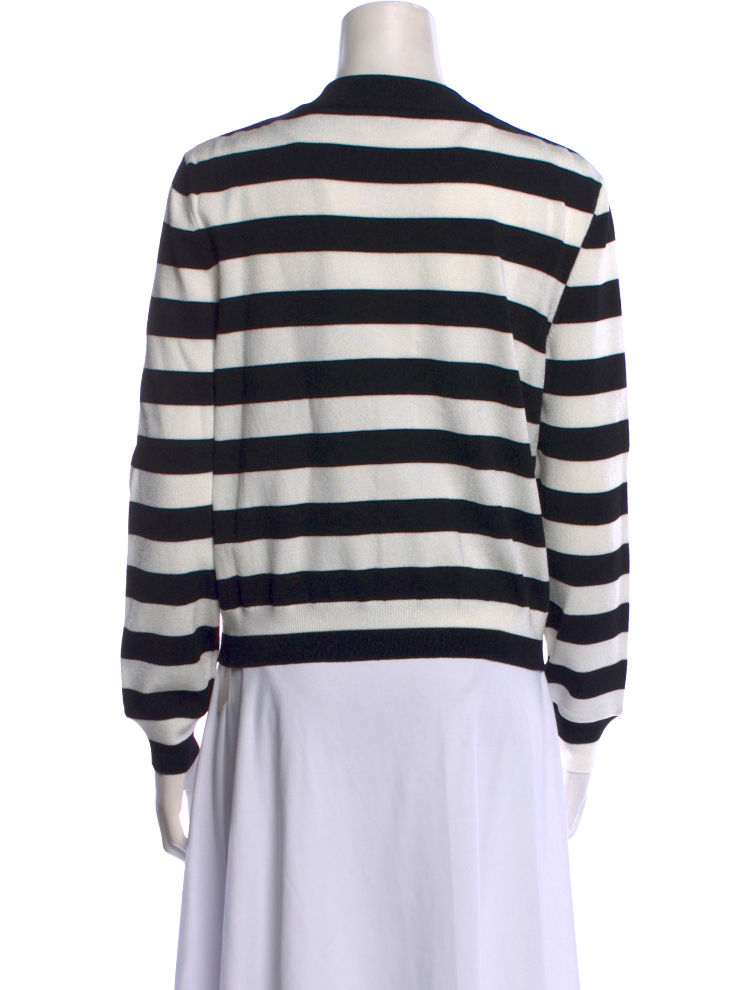 Balmain Striped Crew Neck Sweater