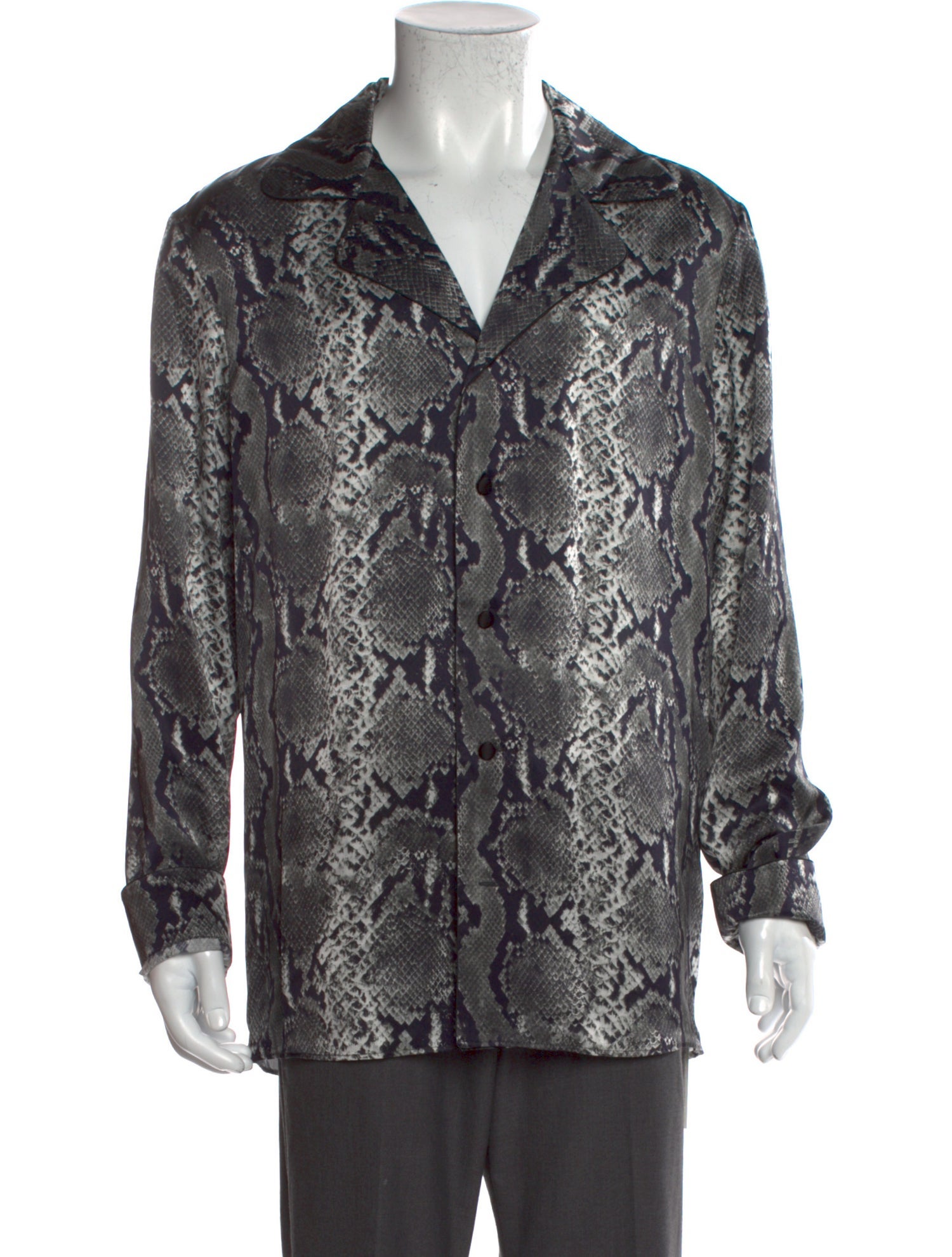 Balmain Silk Animal Print Shirt w/ Tags