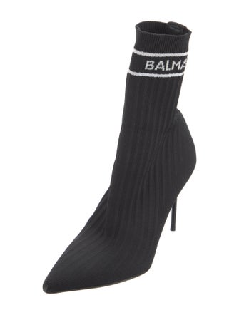 Balmain Mesh Printed Sock Boots