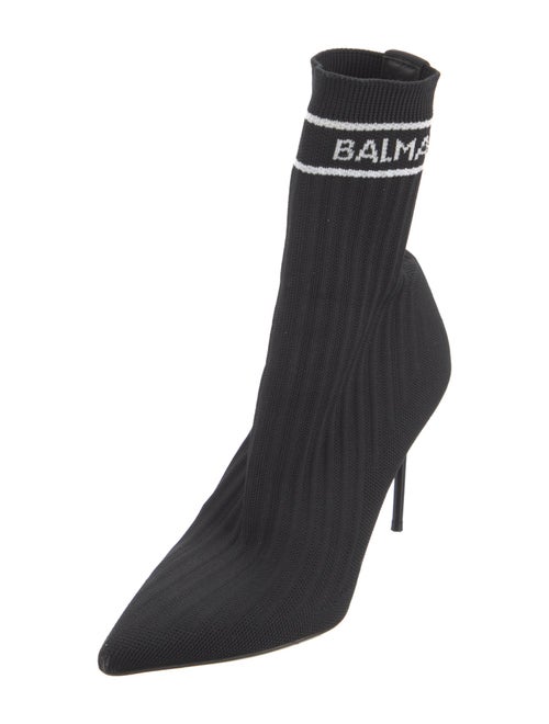 Balmain Mesh Printed Sock Boots