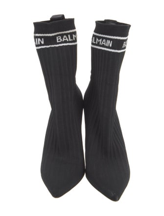 Balmain Mesh Printed Sock Boots