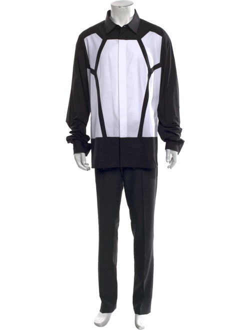 Balmain Colorblock Pattern Crew Neck Hoodie