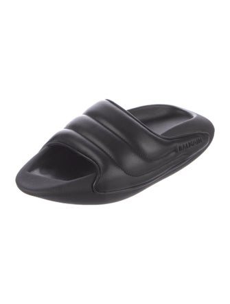 Balmain Leather Slides
