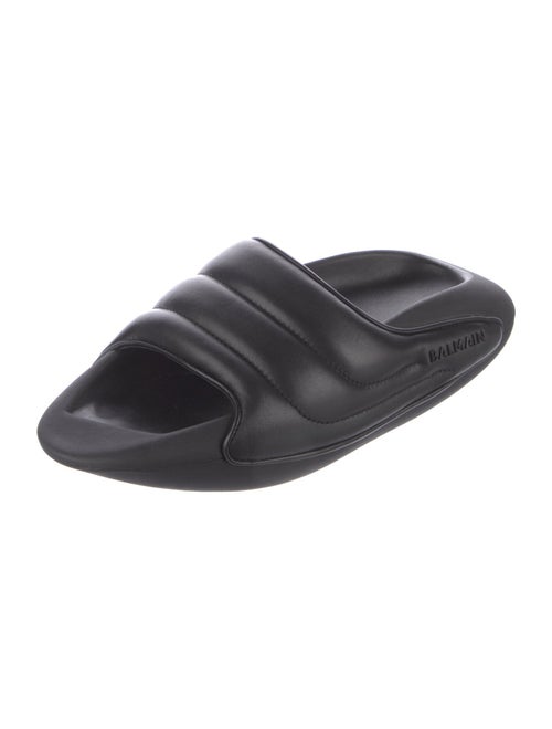 Balmain Leather Slides