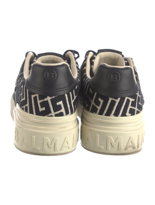 Balmain Canvas Printed Sneakers