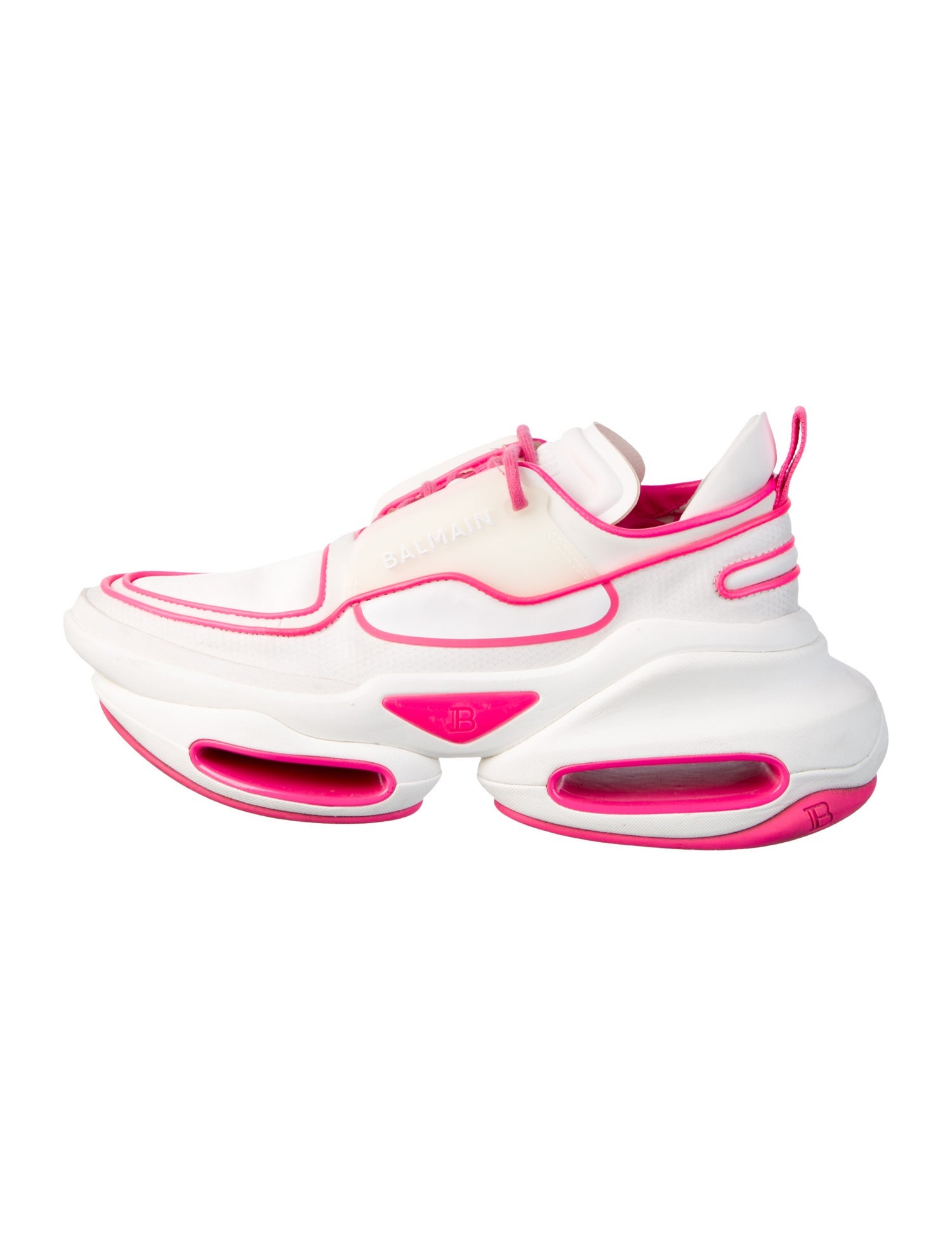 Balmain Colorblock Pattern Chunky Sneakers