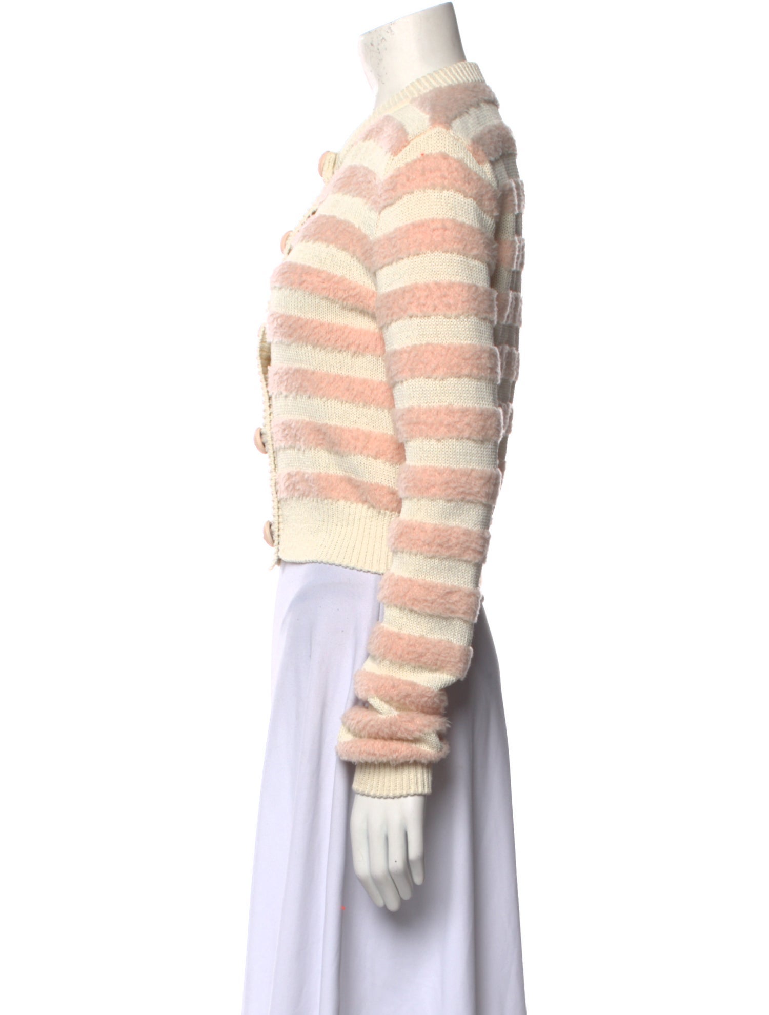 Balmain Virgin Wool Striped Sweater