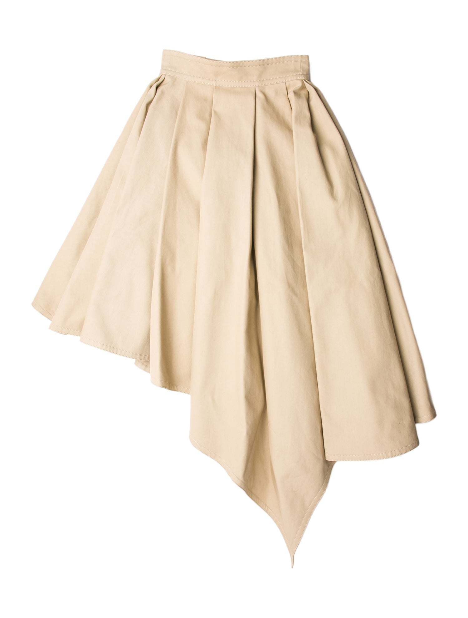 Balmain Pleated Accents Midi Length Skirt