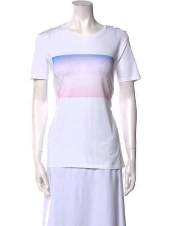 Balmain Crew Neck Short Sleeve T-Shirt