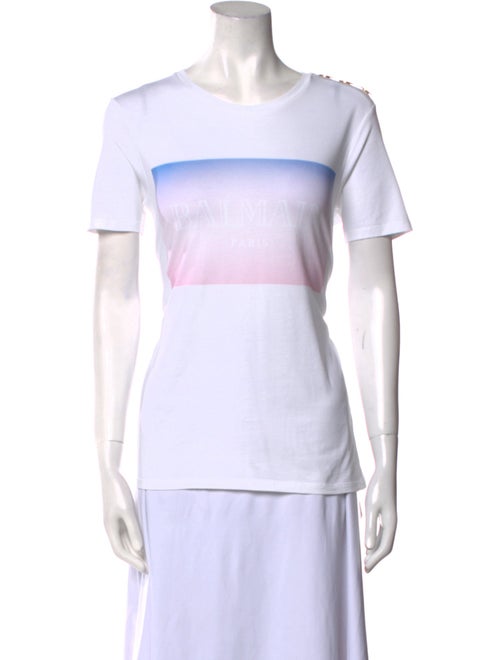 Balmain Crew Neck Short Sleeve T-Shirt