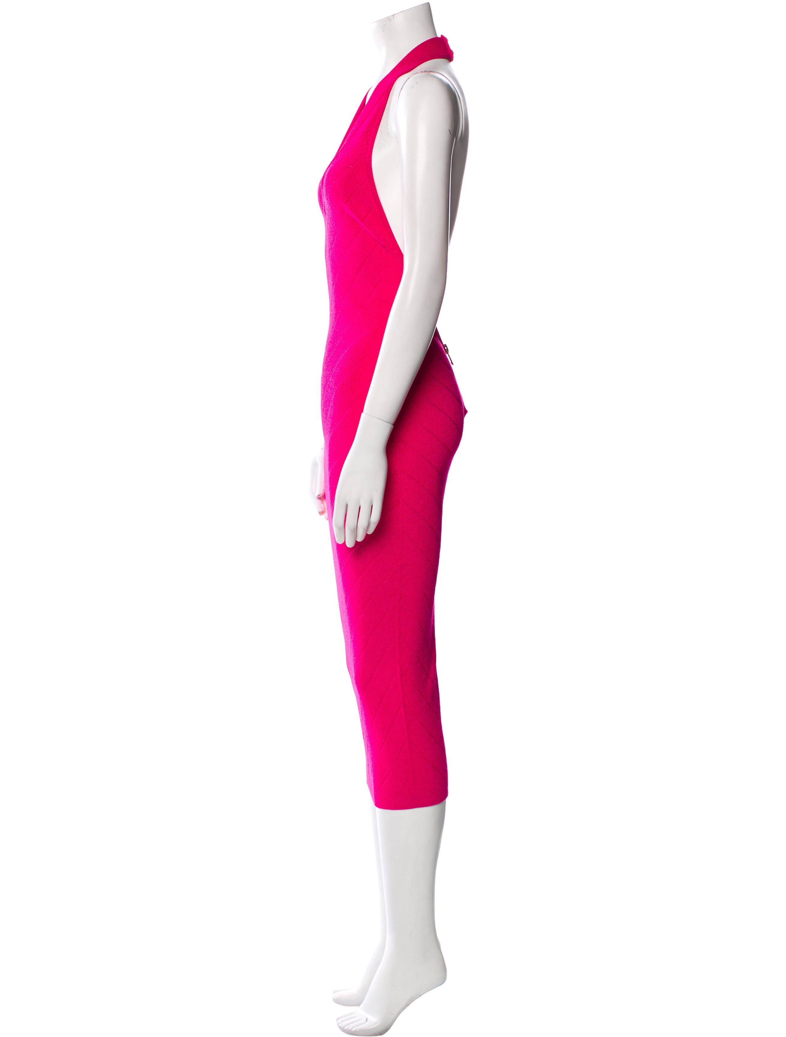 Balmain Halterneck Midi Length Dress