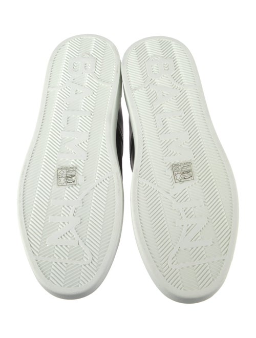 Balmain Leather Printed Sneakers