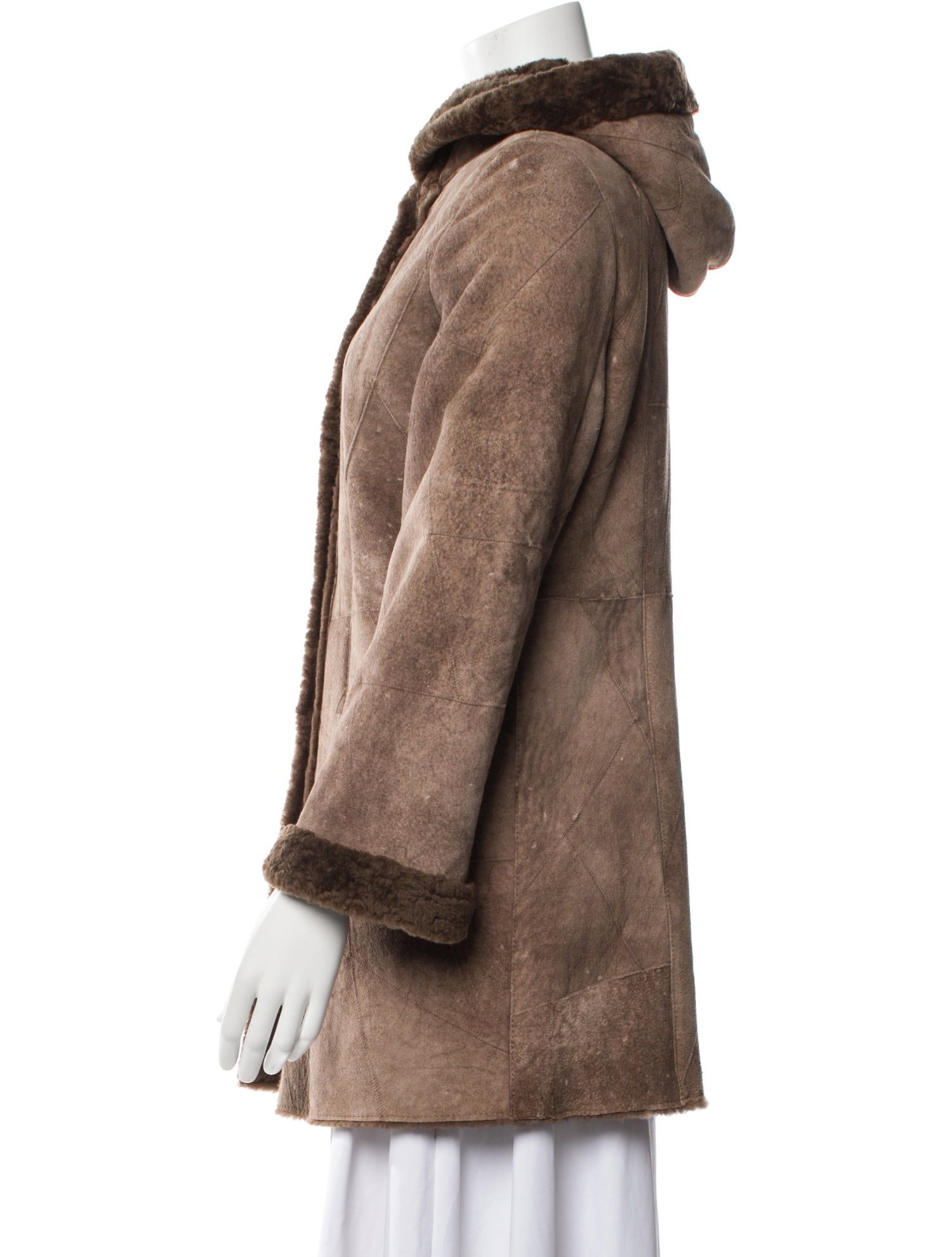 Balmain Printed Faux Fur Coat