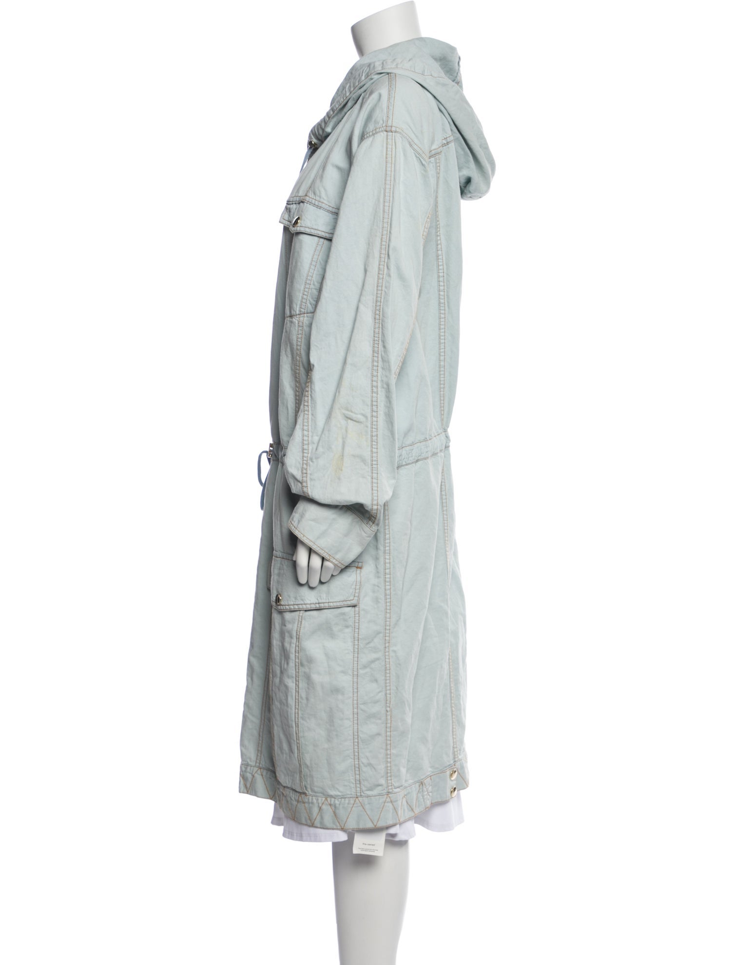 Balmain Plaid Print Trench Coat