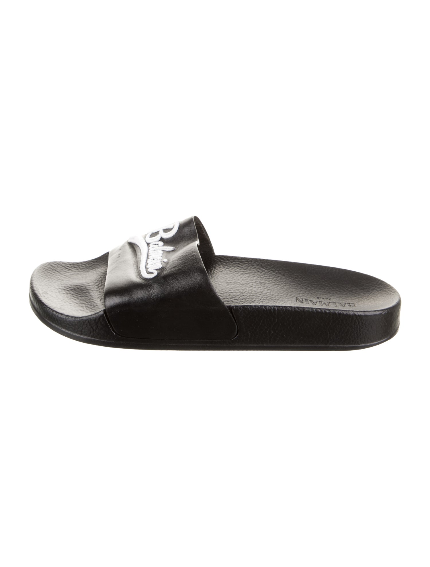 Balmain Leather Slides