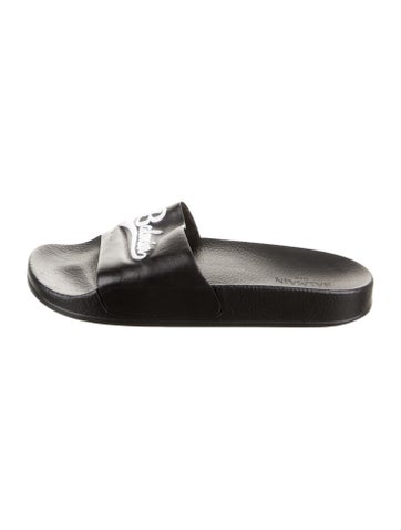 Balmain Sandals Leather Slides 9