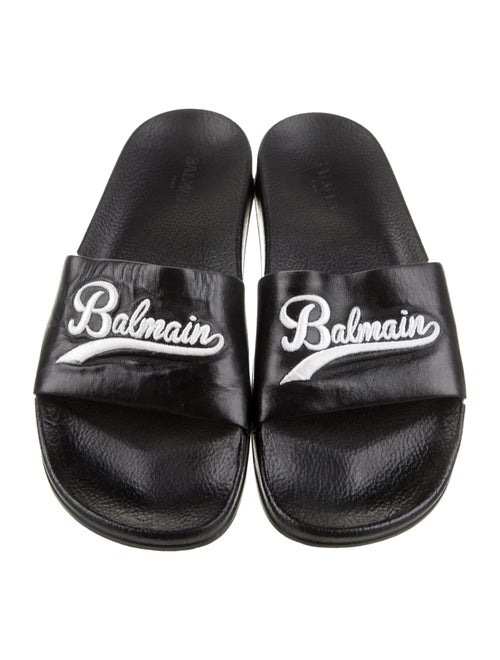 Balmain Leather Slides