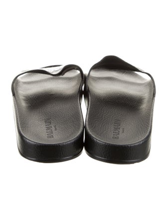 Balmain Leather Slides