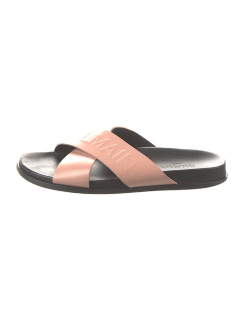 Balmain Leather Slides