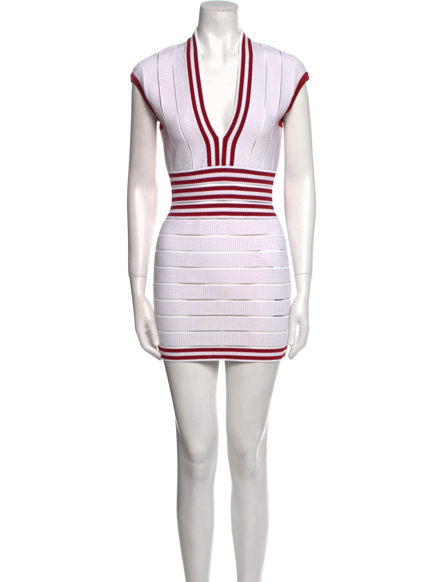 Balmain Striped Mini Dress
