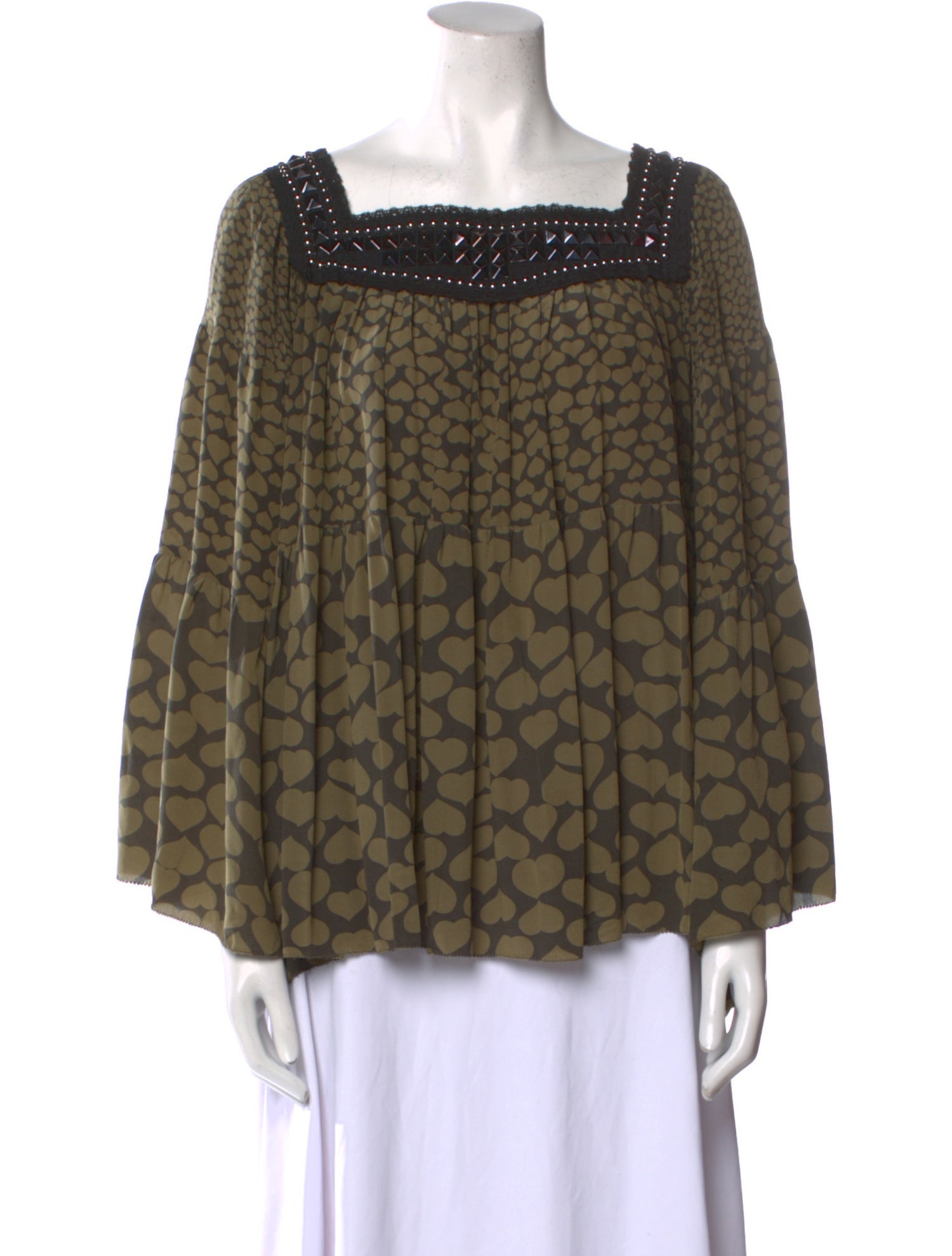 Balmain Silk Printed Blouse