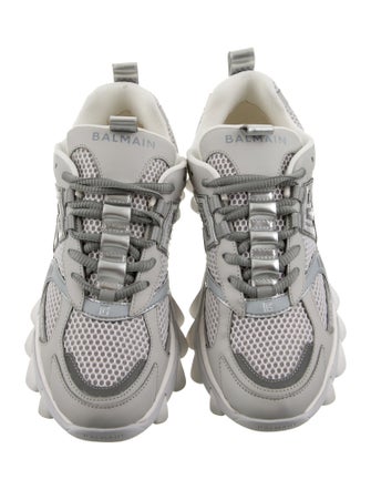 Balmain Mesh Printed Chunky Sneakers