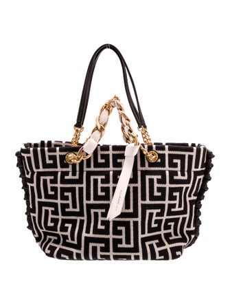 Balmain Canvas Shoulder Bag