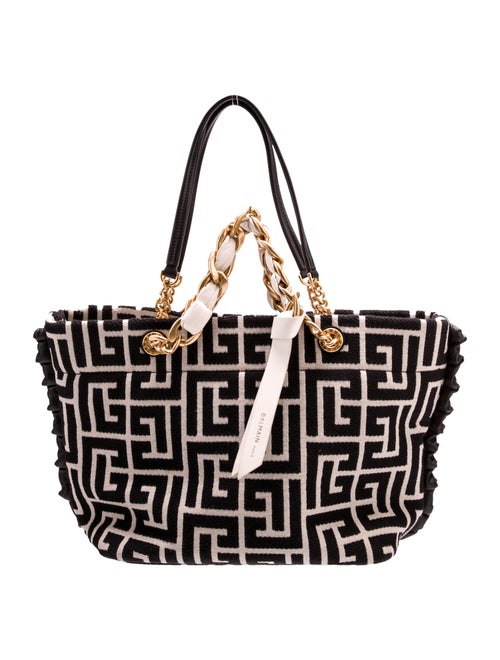 Balmain Canvas Shoulder Bag