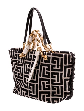 Balmain Canvas Shoulder Bag