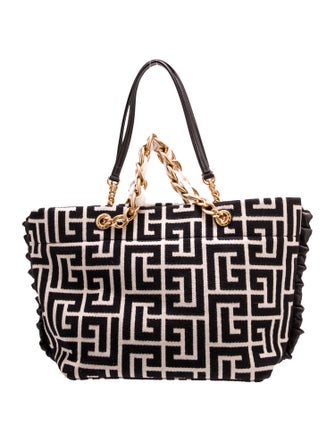 Balmain Canvas Shoulder Bag