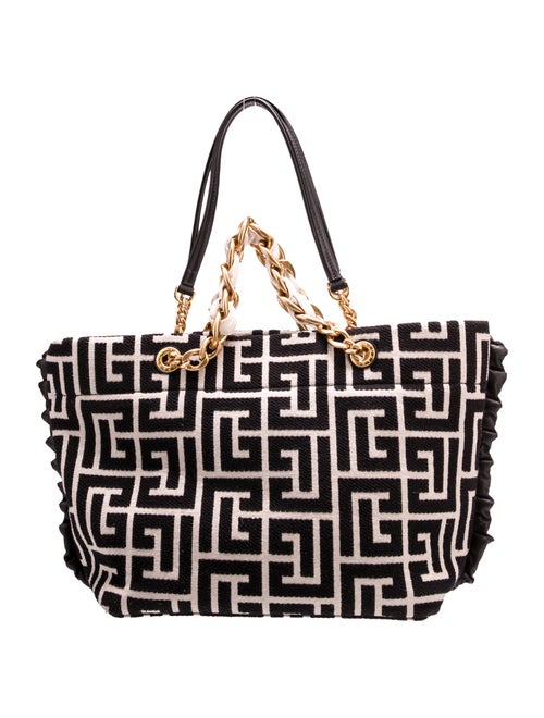 Balmain Canvas Shoulder Bag