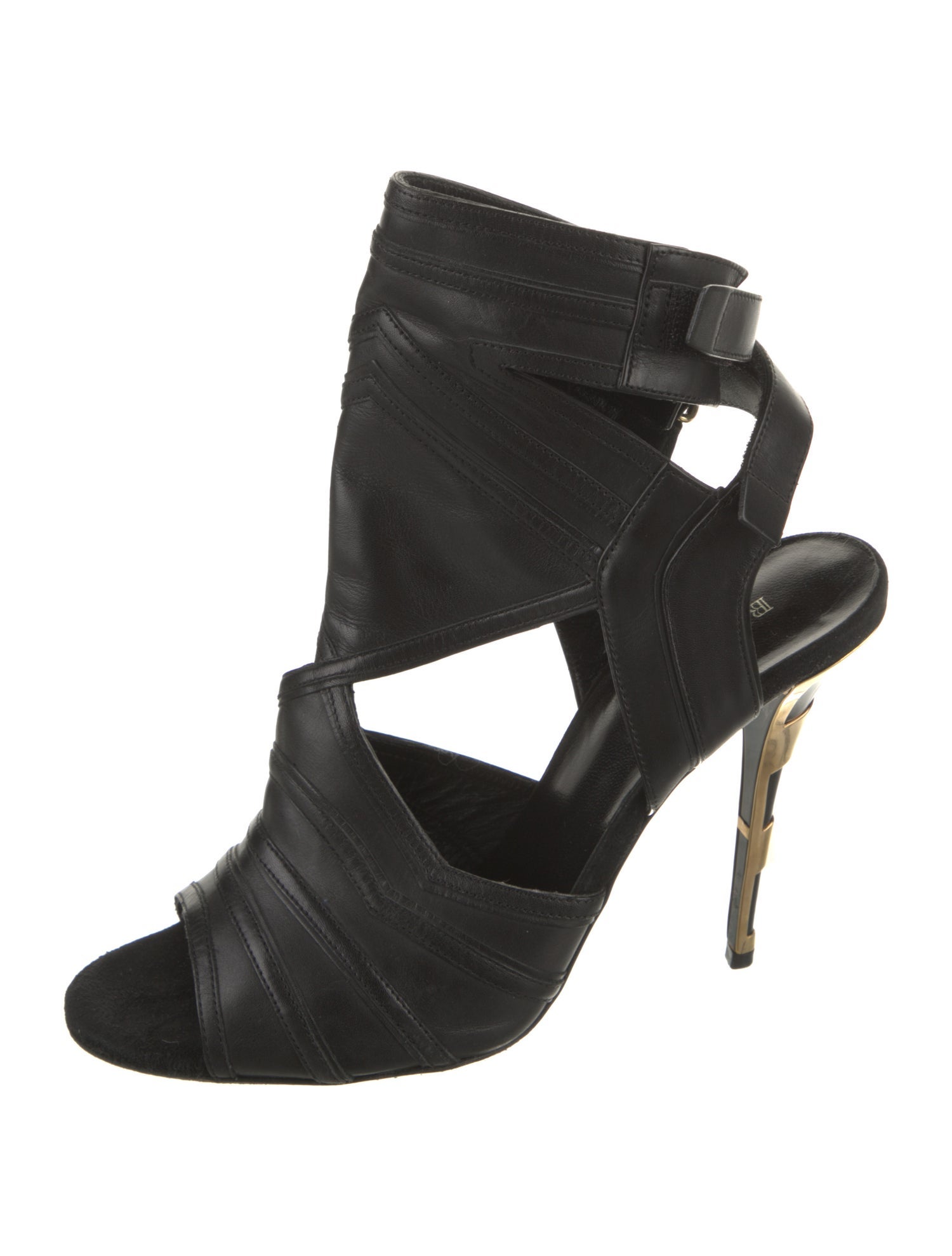 Balmain Leather Gladiator Sandals