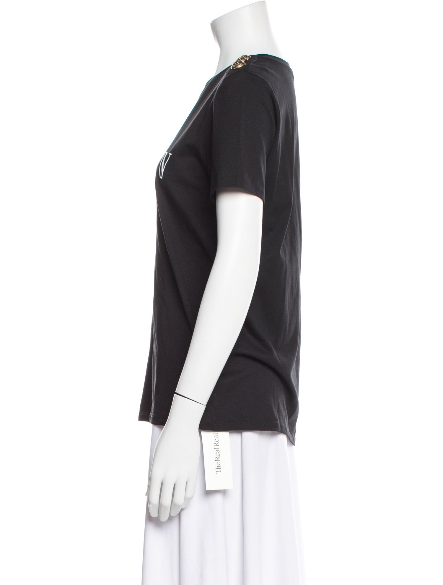 Balmain Graphic Print Crew Neck T-Shirt