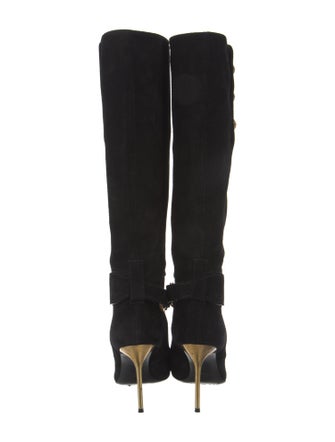 Balmain Suede Lace-Up Boots