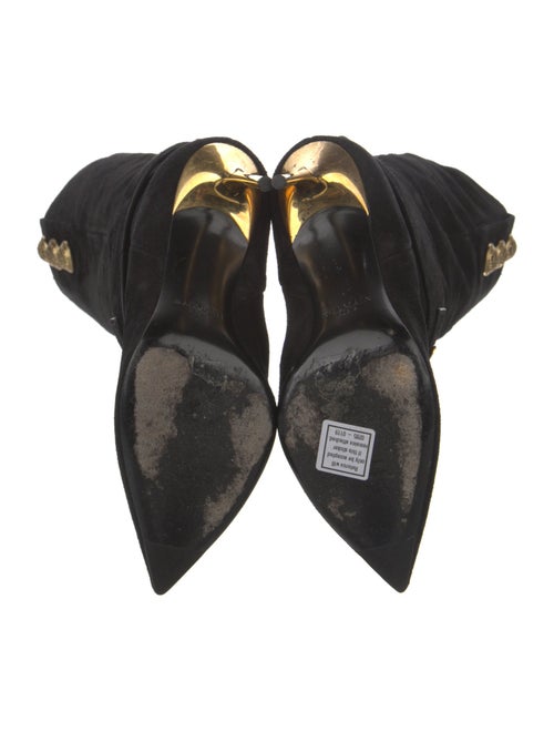 Balmain Suede Lace-Up Boots