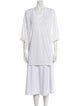 Balmain Linen Plunge Neckline Tunic