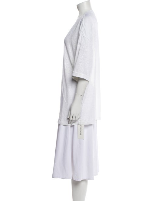 Balmain Linen Plunge Neckline Tunic