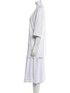 Balmain Linen Plunge Neckline Tunic