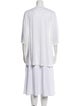 Balmain Linen Plunge Neckline Tunic