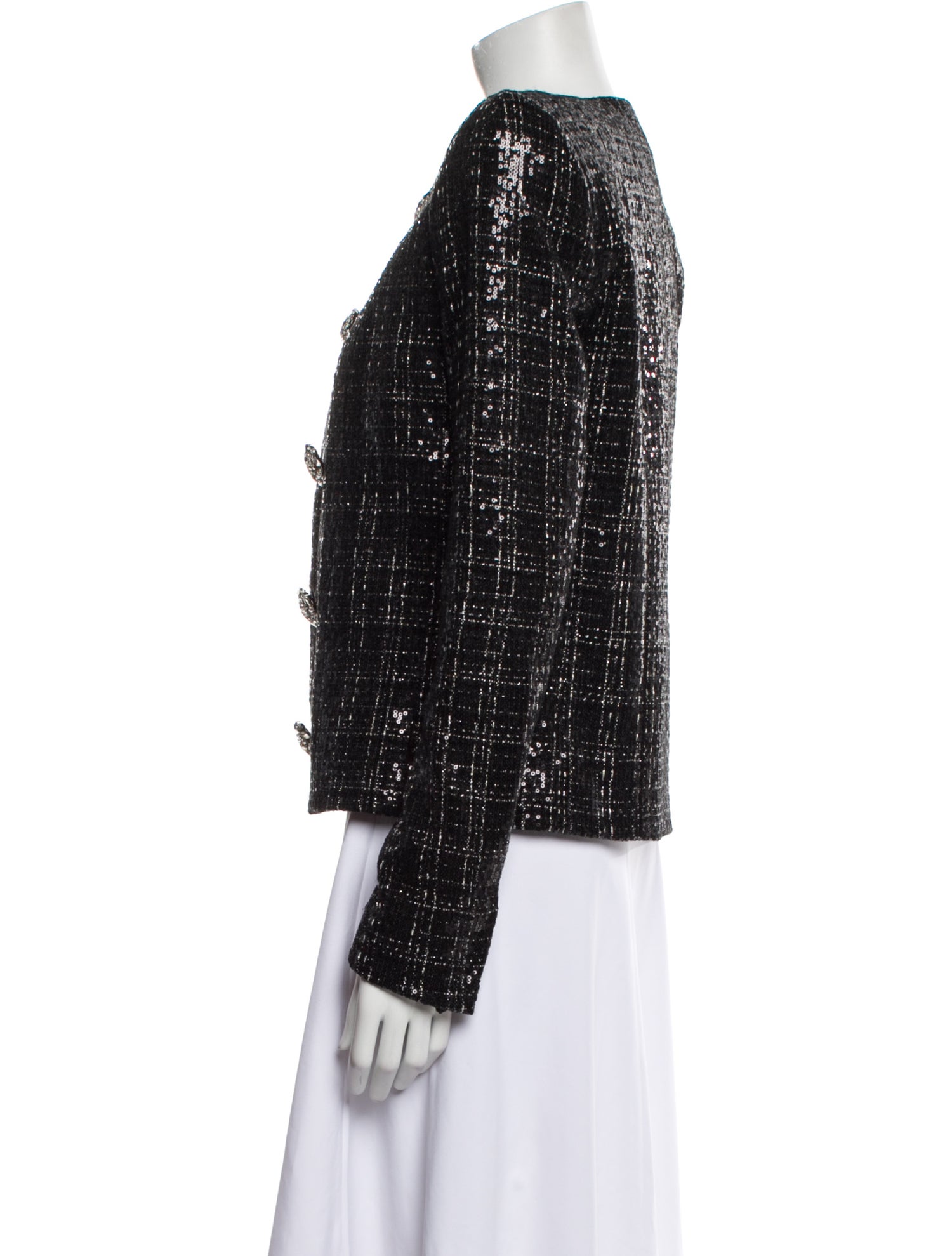 Balmain Tweed Pattern Evening Jacket w/ Tags