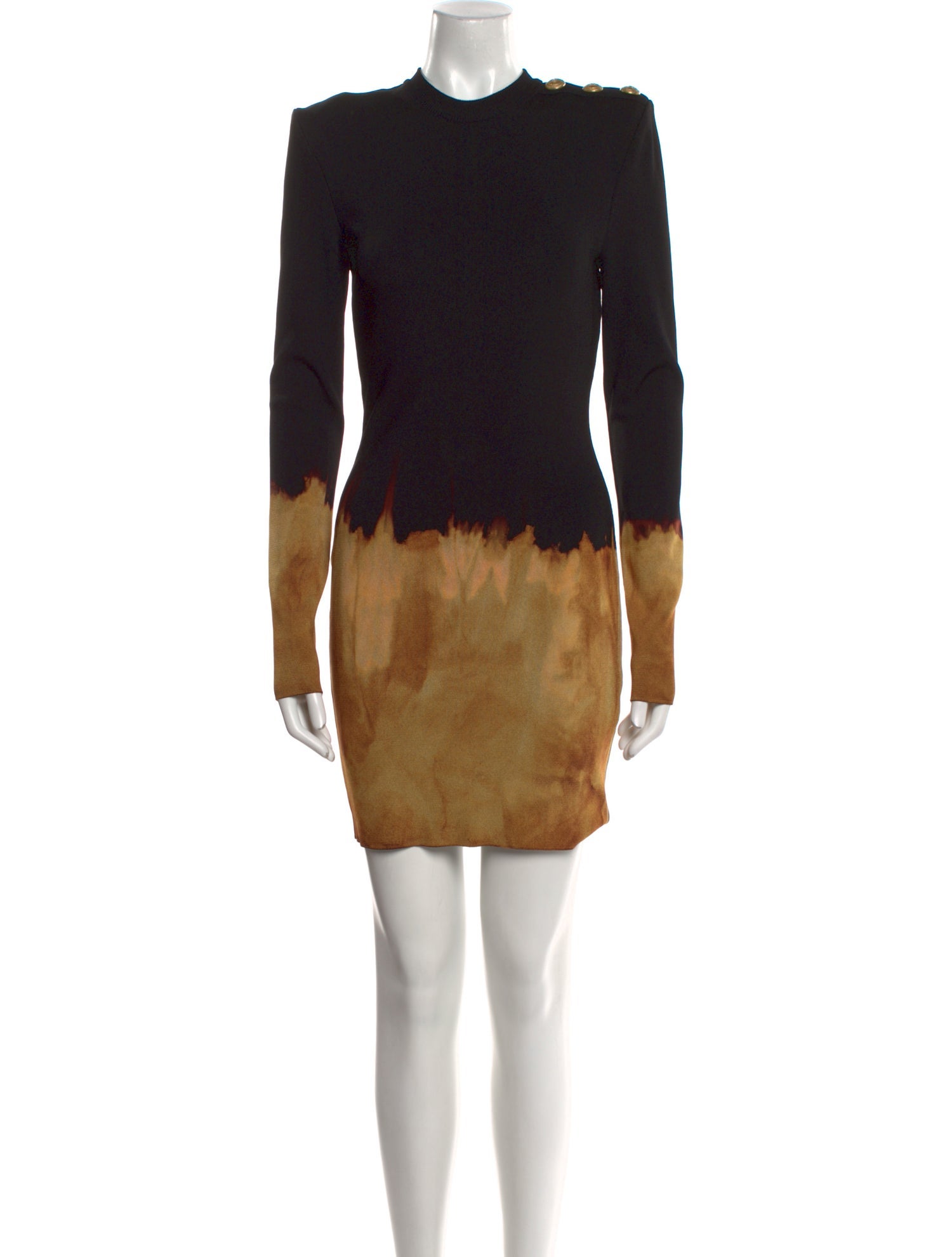 Balmain Tie-Dye Print Mini Dress