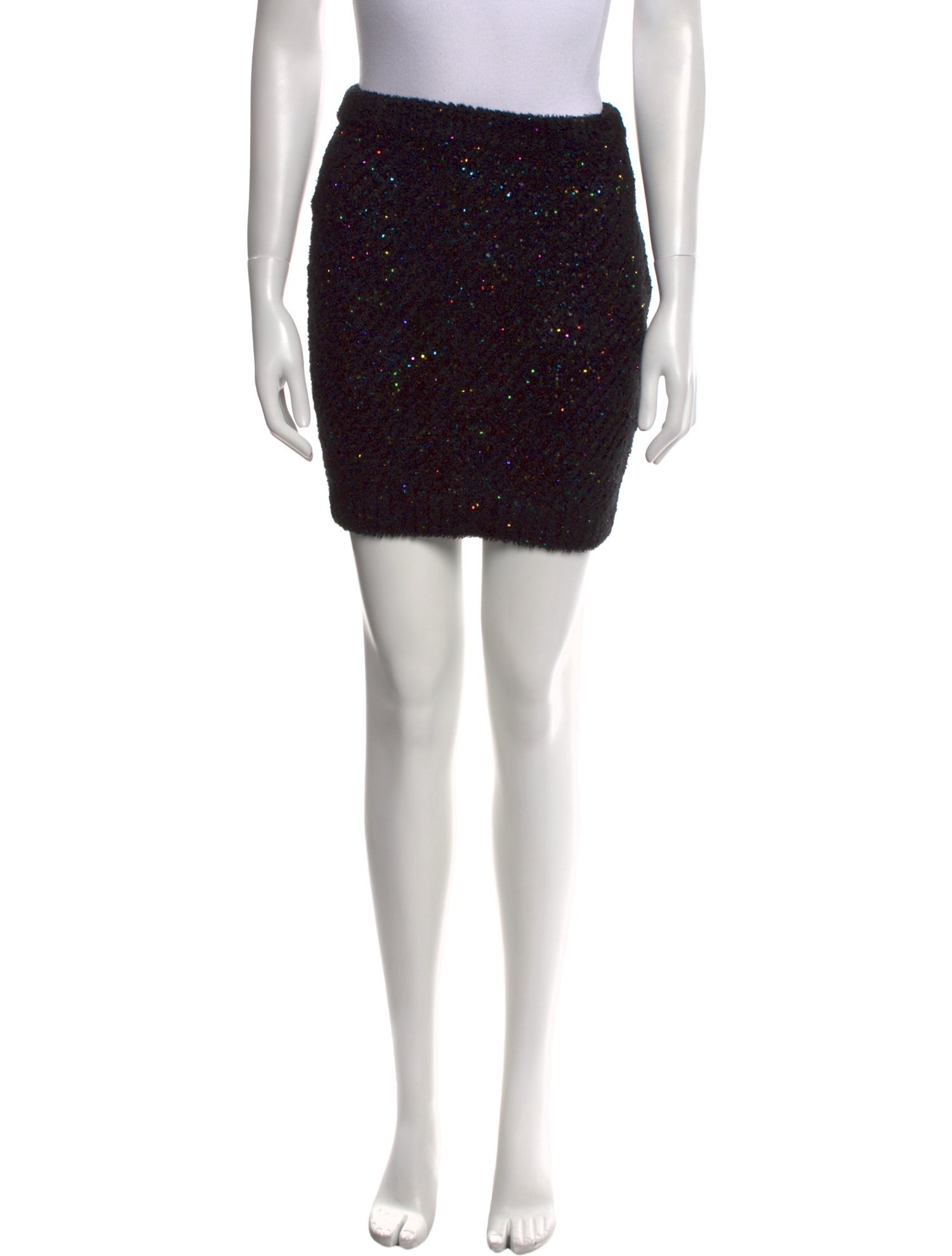 Balmain Sequin Embellishments Mini Skirt