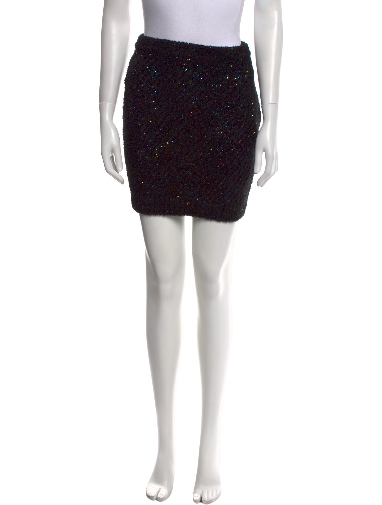 Balmain Sequin Embellishments Mini Skirt