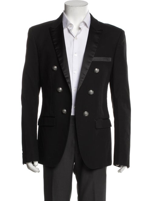 Balmain Raw-Edge Trim Blazer